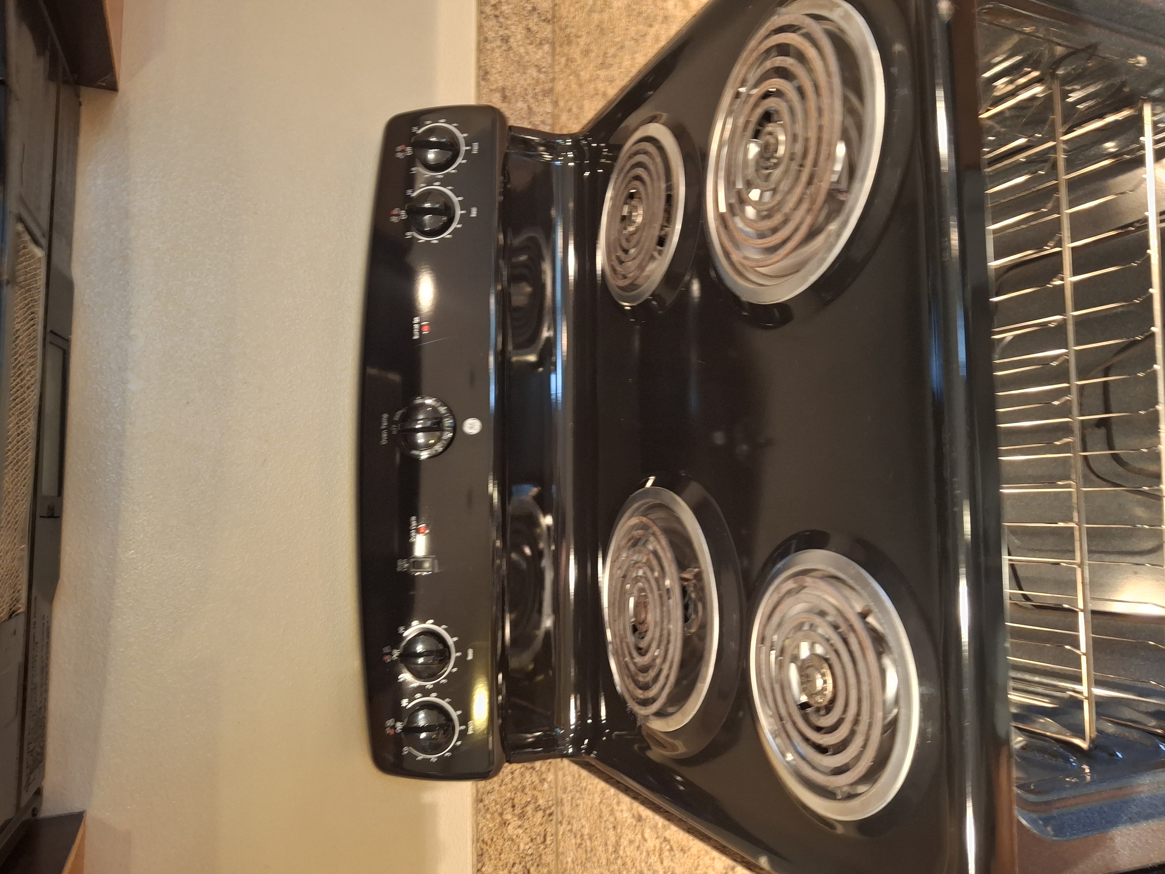Cleaned stovetop